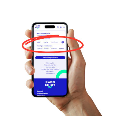 La dépense est consultable instantanément dans l’historique des dépenses de l’e-chèque
