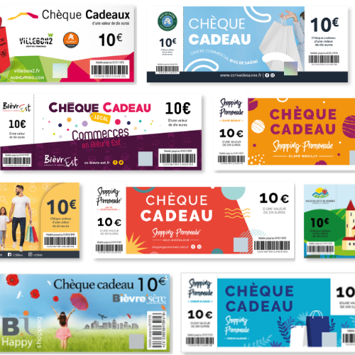 Présentation de chèques cadeaux locaux KadoEnjoy