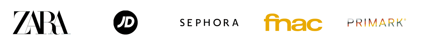 Zara, JD Sports, Sephora, Fnac, Primark, Intersport, Carrefour, Auchan, Cultura, Darty, Histoire d’Or et Maisons du Monde